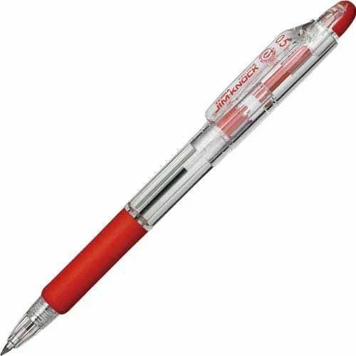 Zebra Knock Type Ballpoint Pen 0.5Mm Red 10 Pens -
