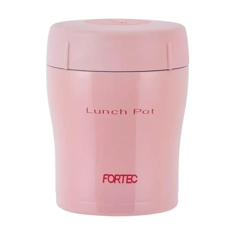 Wahei Freiz Bento Box 300Ml Pink Lunch Pot Japan - Heat&Cold Vacuum Insulation Ceramic Coat Flr-6856