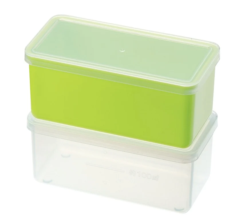 Pearl Metal Kinzoku Petit Cube Stocker 2Pc Green C-5746