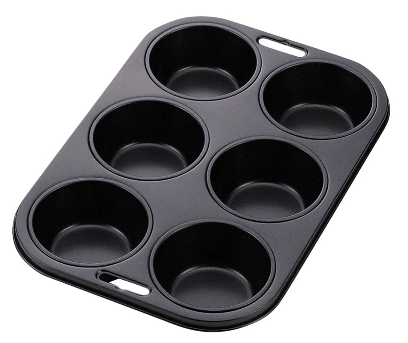 Pearl Metal Kinzoku Muffin Type Plate 6 Pcs Japan High Clean Coat Ee Sweets D-4838