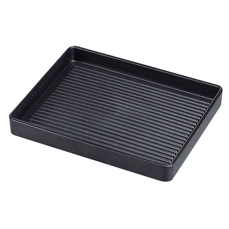 Fukui Craft Rectangular Meat Plate 30cm - Black