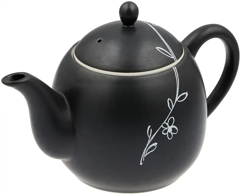 Itsumi Pottery Mino Ware Mf Black Glaze Karen Pot 038293 |