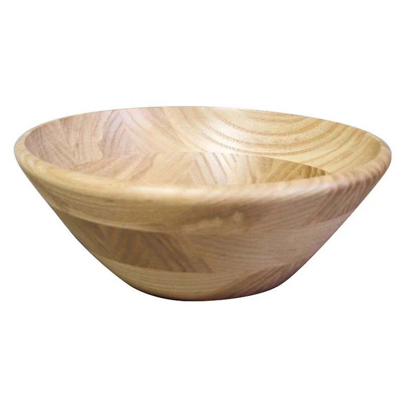 Kijihiki White Ash Salad Bowl With Round Edge 25.5cm